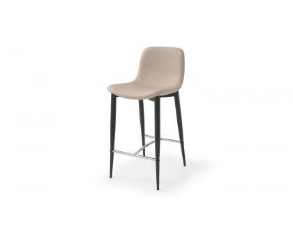 Whiteline - Franklin Counter Stool in Taupe