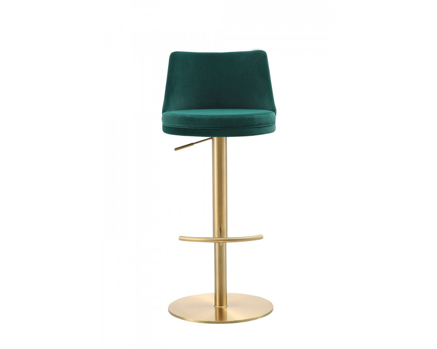 Whiteline Carter Barstool - Green/Gold