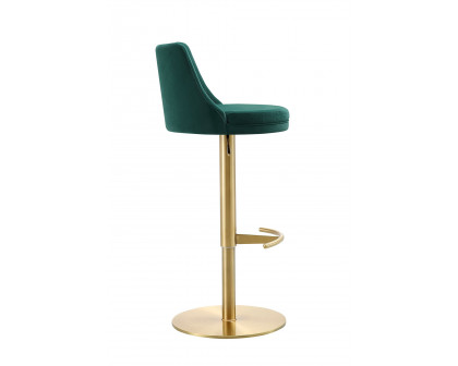 Whiteline Carter Barstool - Green/Gold