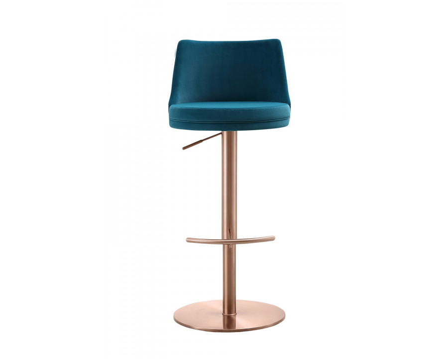 Whiteline Carter Barstool - Blue/Rose/Gold