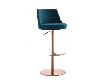 Whiteline Carter Barstool - Blue/Rose/Gold