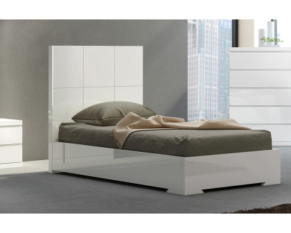 Whiteline Anna Twin Size Bed - White