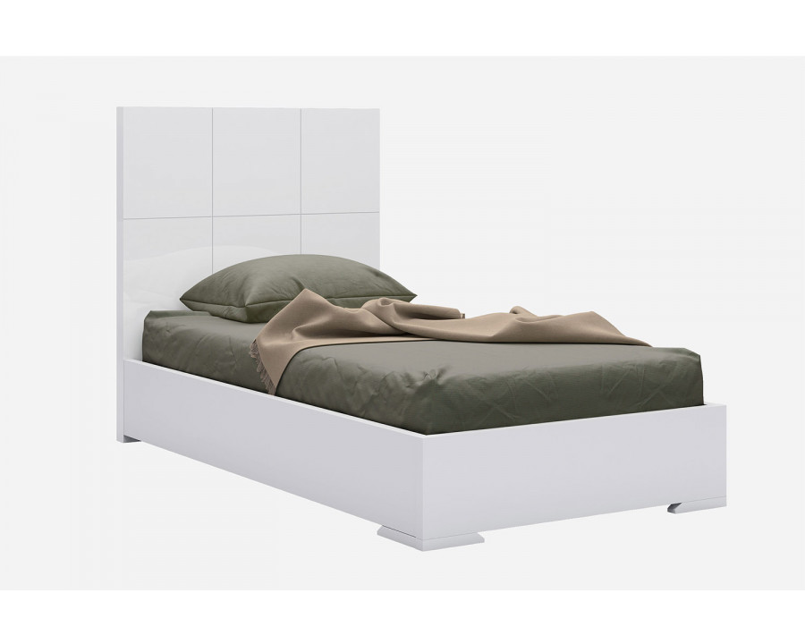 Whiteline Anna Twin Size Bed - White