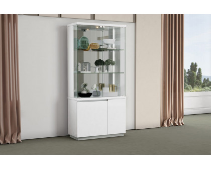 Whiteline - Cameron Vitrine in White