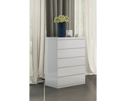 Whiteline - Anna Chest Of Drawers in White