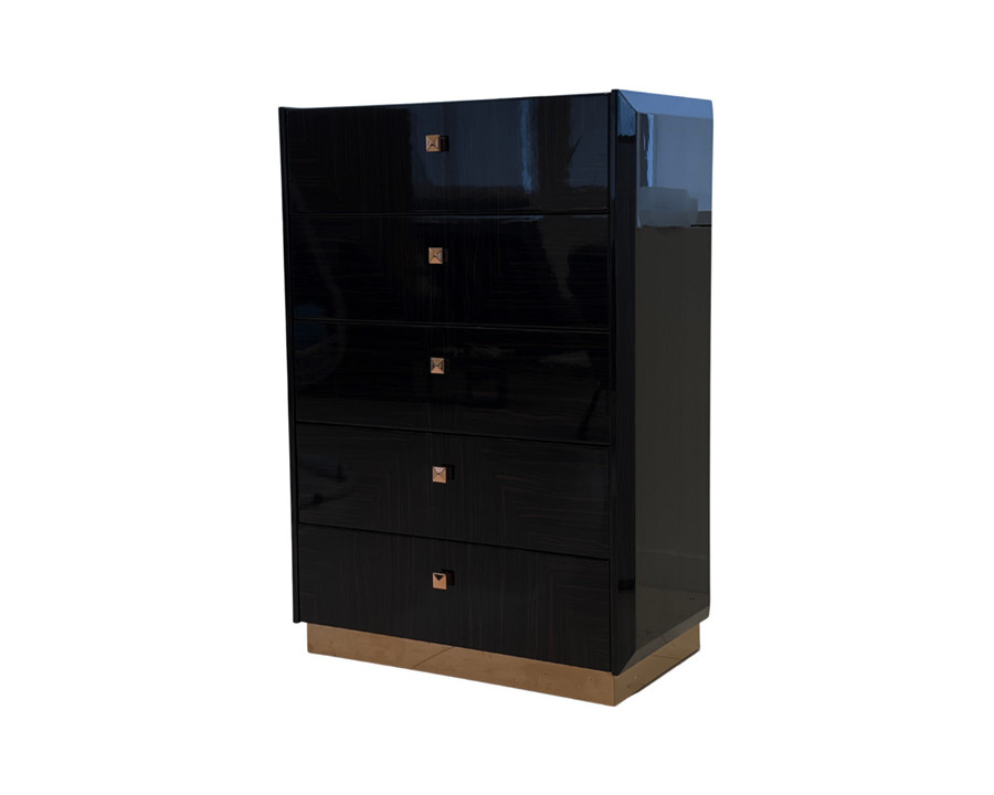 Whiteline Raven Chest Of Drawers - Ebony