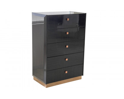 Whiteline Raven Chest Of Drawers - Ebony