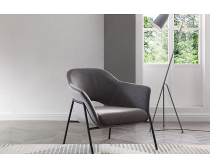 Whiteline Karla Leisure Chair - Gray