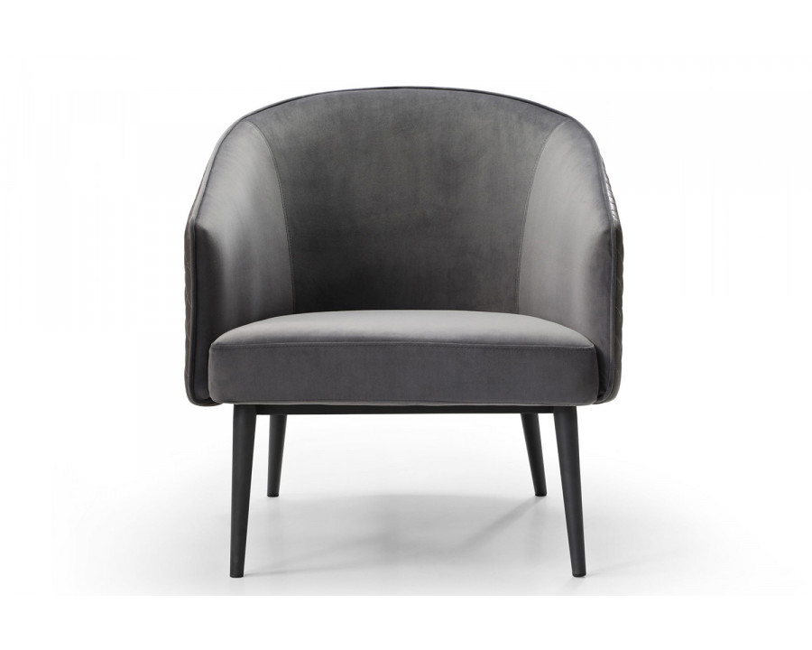 Whiteline - Boston Leisure Chair in Dark Gray