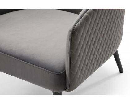 Whiteline Boston Leisure Chair - Dark Gray