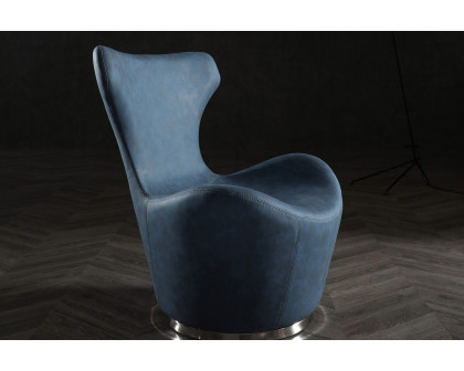 Whiteline™ Easton Swivel Leisure Chair - Blue