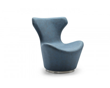 Whiteline™ Easton Swivel Leisure Chair - Blue