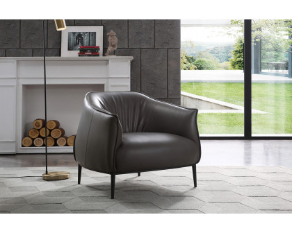 Whiteline Benbow Leisure Chair - Dark Gray