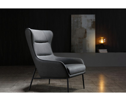 Whiteline Wyatt Leisure Chair - Dark Gray