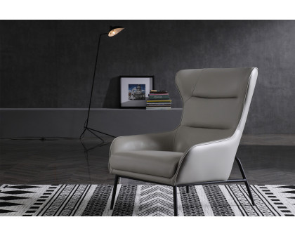 Whiteline Wyatt Leisure Chair - Light Gray