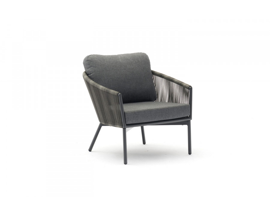 Whiteline - Yarrow Chair And Ottoman in Gray