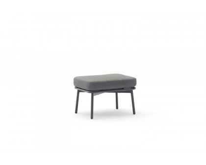 Whiteline - Yarrow Chair And Ottoman in Gray