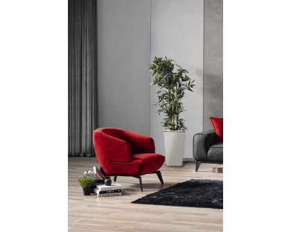 Whiteline™ Mersin Accent Chair - Red Fabric