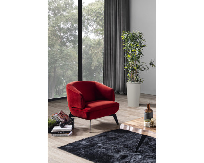 Whiteline™ Mersin Accent Chair - Red Fabric