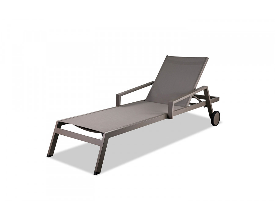 Whiteline Bondi Outdoor Chaise - Taupe