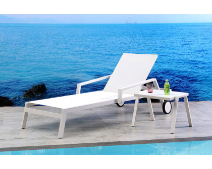 Whiteline Bondi Outdoor Chaise - White