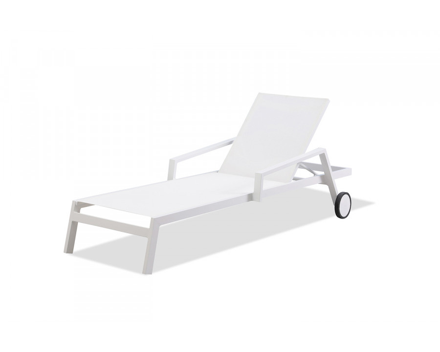 Whiteline Bondi Outdoor Chaise - White