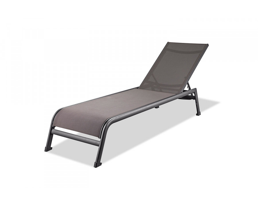 Whiteline Sunset Outdoor Chaise - Taupe