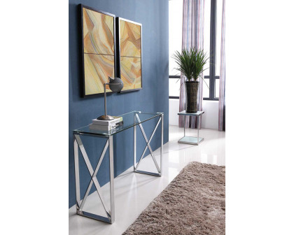 Whiteline - Brooke Console in Clear