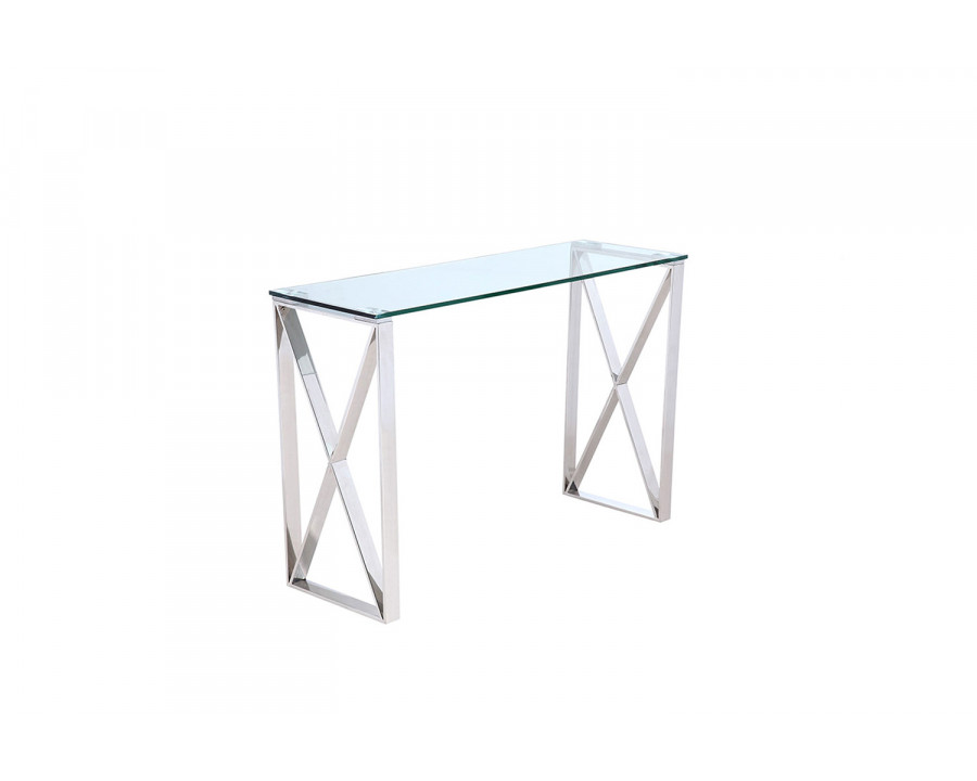 Whiteline - Brooke Console in Clear