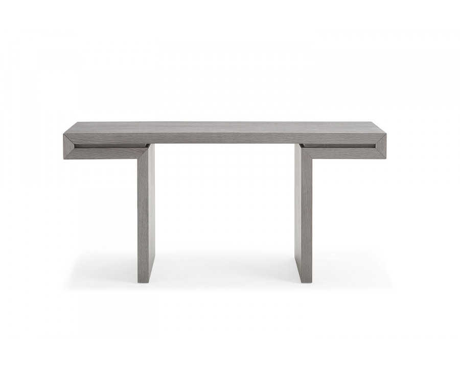 Whiteline Delaney Console - Gray Oak