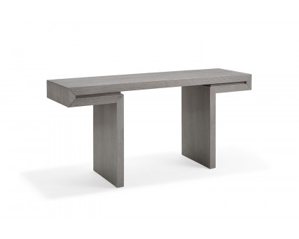 Whiteline Delaney Console - Gray Oak