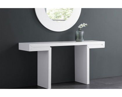 Whiteline Delaney Console - White