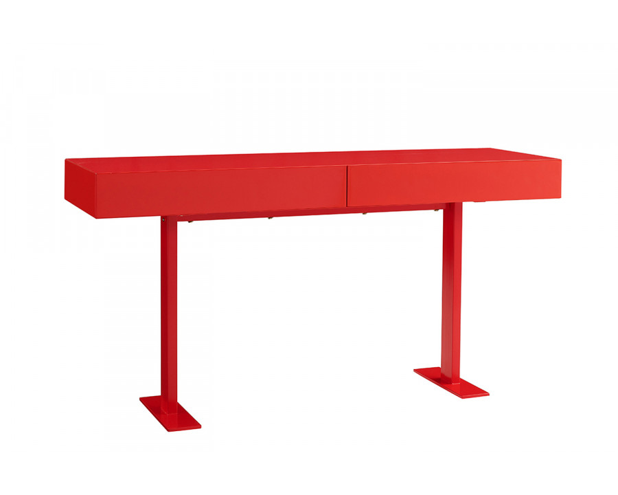 Whiteline - Liam Console/Desk in Red