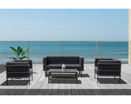 Whiteline Angelina Outdoor Set - Dark Gray