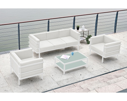 Whiteline Angelina Outdoor Set - White