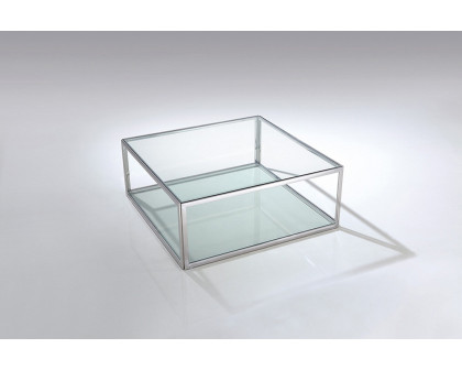 Whiteline - Magnolia Coffee Table in Clear