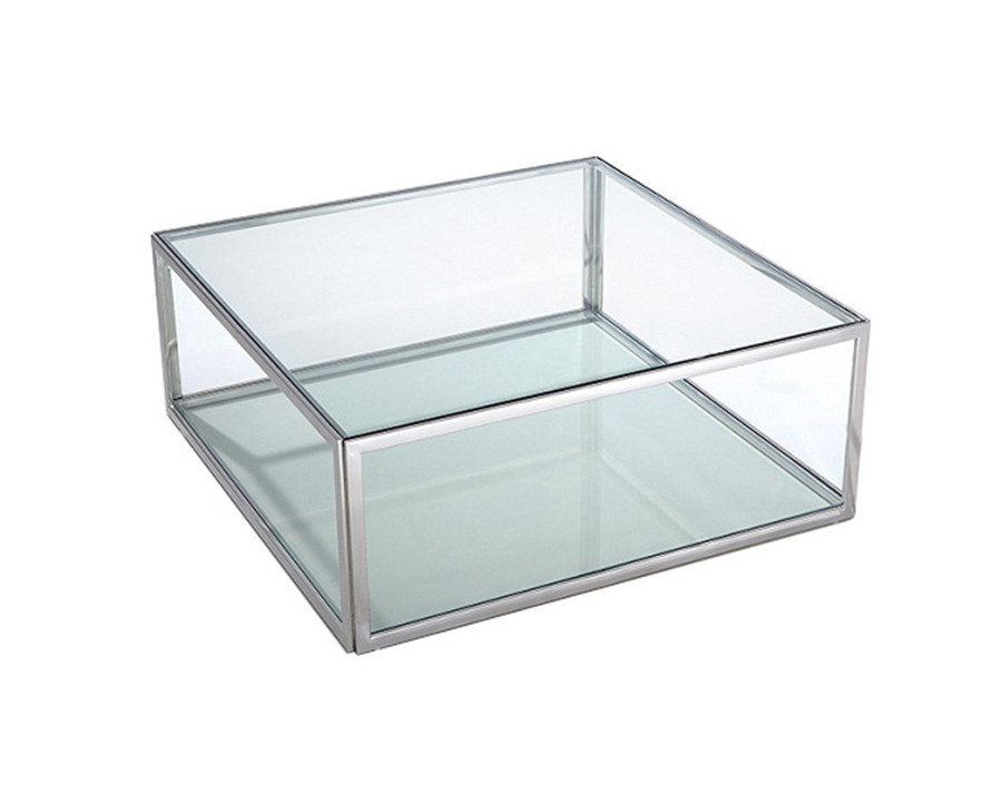 Whiteline - Magnolia Coffee Table in Clear