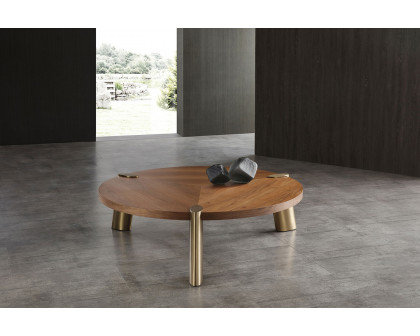 Whiteline Mimeo Coffee Table - Walnut