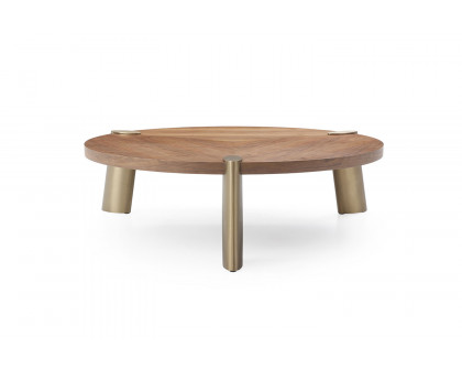 Whiteline Mimeo Coffee Table - Walnut