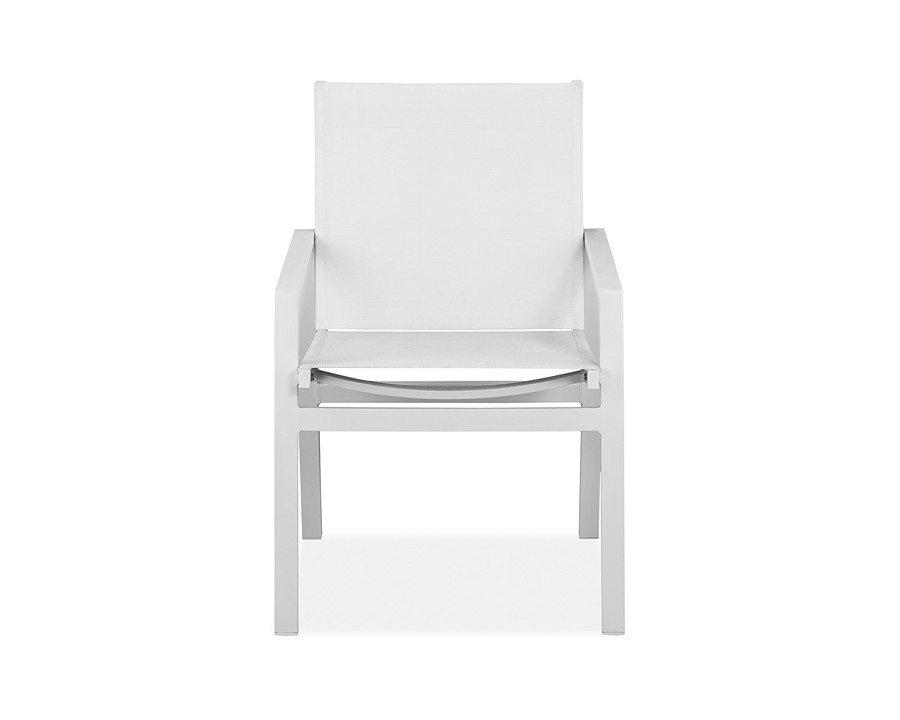 Whiteline - Rio Outdoor Dining Armchair in White