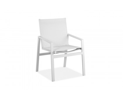 Whiteline - Rio Outdoor Dining Armchair in White