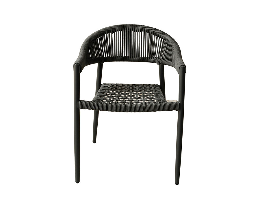 Whiteline - Leyla Outdoor Dining Armchair in Gray