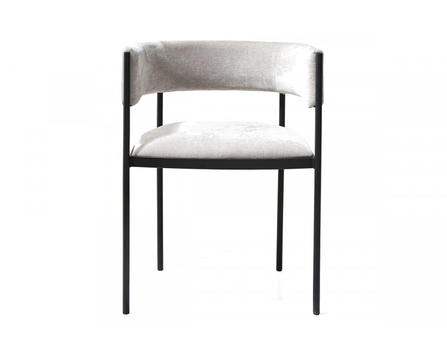 Whiteline - Envie Dining Armchair in Beige