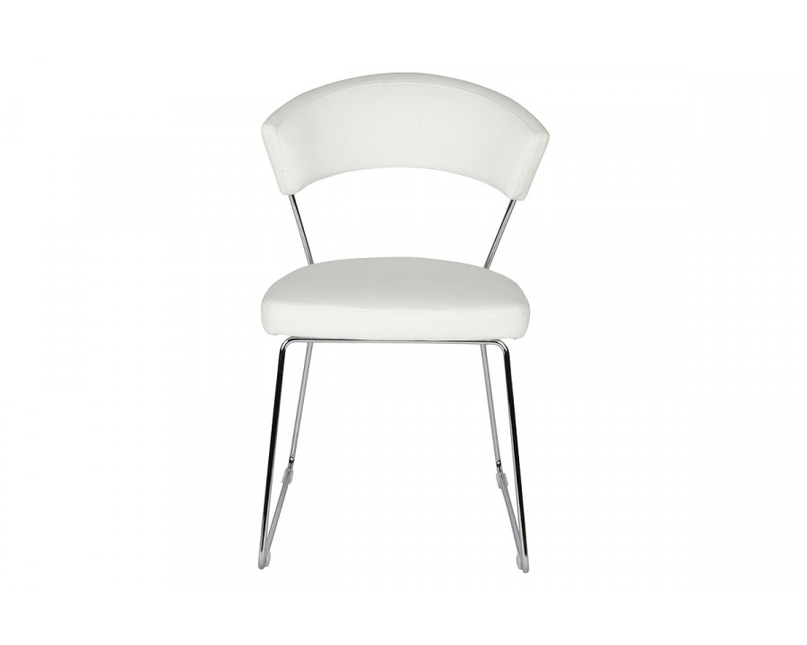 Whiteline - Rosy Dining Chair in White