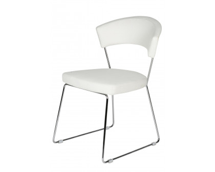 Whiteline - Rosy Dining Chair in White