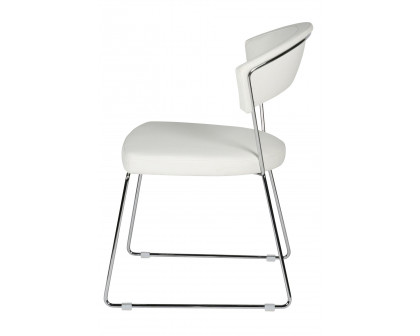 Whiteline - Rosy Dining Chair in White