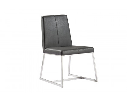 Whiteline - Egypto Dining Chair in Dark Gray