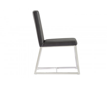 Whiteline - Egypto Dining Chair in Dark Gray