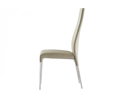 Whiteline - Curtis Dining Chair in Taupe