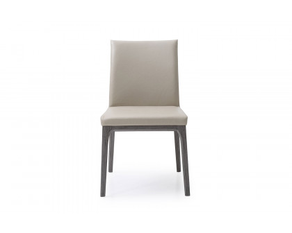 Whiteline Stella Dining Chair - Gray Oak/Taupe